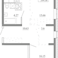 Квартира 64,1 м², 2-комнатная - изображение 3