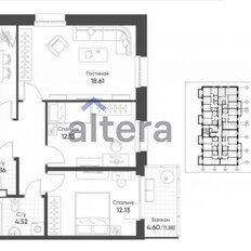 Квартира 76,3 м², 3-комнатная - изображение 2