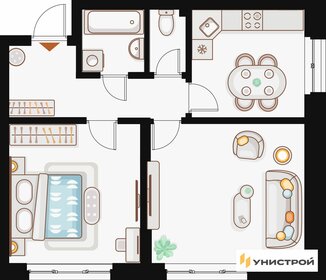 Квартира 56,1 м², 2-комнатная - изображение 1