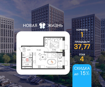 Квартира 37,8 м², 1-комнатная - изображение 1