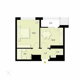 Квартира 40,1 м², 1-комнатная - изображение 1