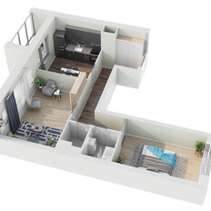 Квартира 57,7 м², 2-комнатная - изображение 2