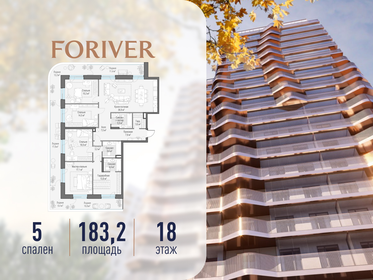 Квартира 183,2 м², 5-комнатная - изображение 1