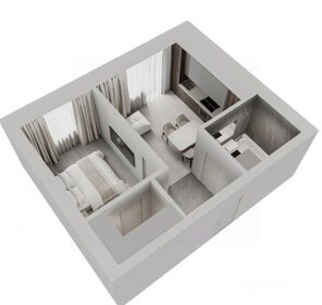 Квартира 53 м², 1-комнатная - изображение 1