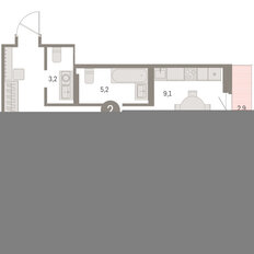 Квартира 71,4 м², 2-комнатная - изображение 3