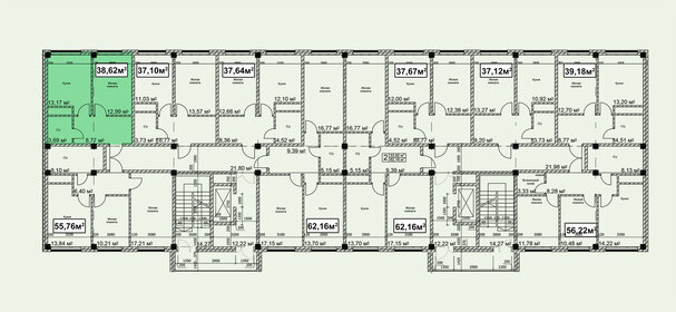 Квартира 38,6 м², 1-комнатная - изображение 1
