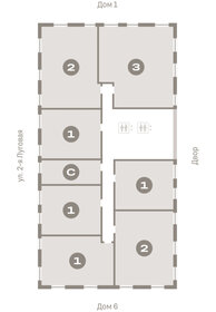 Квартира 73,6 м², 2-комнатная - изображение 2
