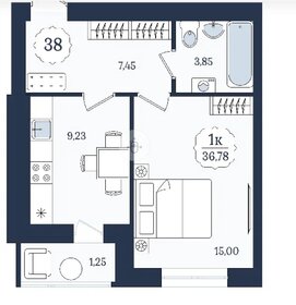 Квартира 36,8 м², 1-комнатная - изображение 1
