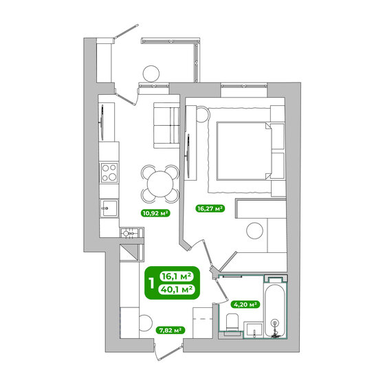 64,5 м², 3-комнатная квартира 1 850 000 ₽ - изображение 76