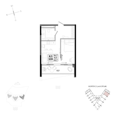 Квартира 44,7 м², студия - изображение 2