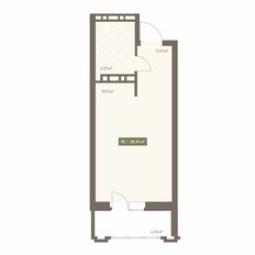 Квартира 28,4 м², студия - изображение 2