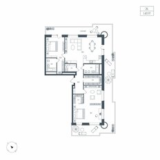 Квартира 149 м², 2-комнатная - изображение 2