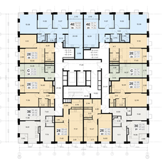 Квартира 43 м², 1-комнатная - изображение 3