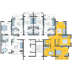 Квартира 81,9 м², 3-комнатная - изображение 2