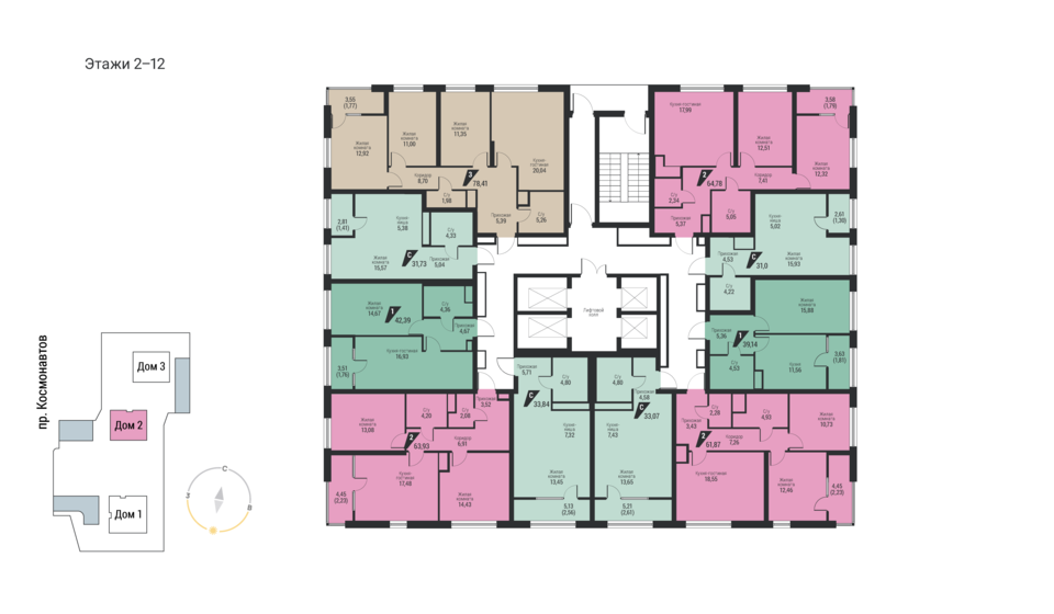 22,2 м², 1-комнатная квартира 3 199 000 ₽ - изображение 75