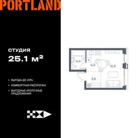 Квартира 25,1 м², студия - изображение 1