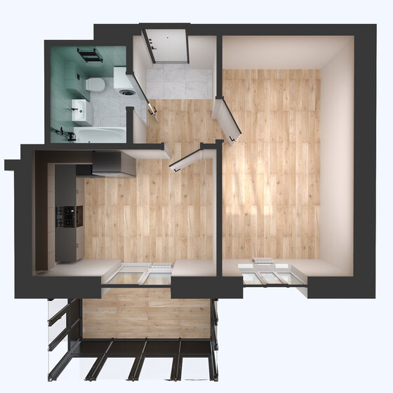 44,3 м², 1-комнатная квартира 8 542 180 ₽ - изображение 39