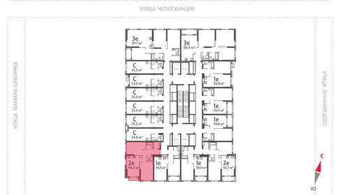 Квартира 58,4 м², 2-комнатная - изображение 2