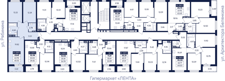 Квартира 65,5 м², 2-комнатная - изображение 4