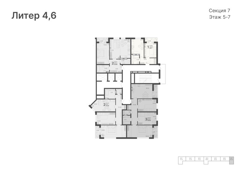 100 м², 3-комнатная квартира 26 000 000 ₽ - изображение 74
