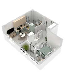 Квартира 35,9 м², 1-комнатная - изображение 5