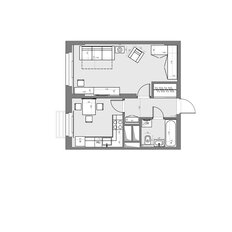 Квартира 38 м², 1-комнатная - изображение 5