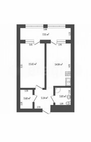 Квартира 43 м², 1-комнатная - изображение 1