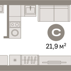 Квартира 21,9 м², студия - изображение 3