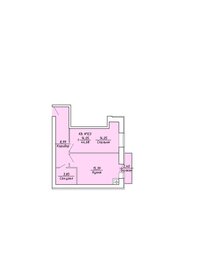 Квартира 44,7 м², 1-комнатная - изображение 3