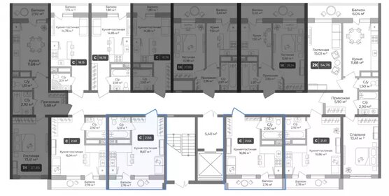 Квартира 21,6 м², студия - изображение 2