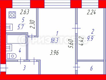 Квартира 43,2 м², 2-комнатная - изображение 5