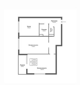 Квартира 69 м², 2-комнатная - изображение 1