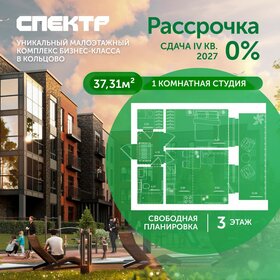 Квартира 37,3 м², студия - изображение 1