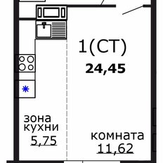 Квартира 24,5 м², студия - изображение 2