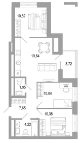 Квартира 67,9 м², 3-комнатная - изображение 1