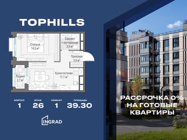 Квартира 39,3 м², 1-комнатная - изображение 1