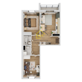 Квартира 59,3 м², 2-комнатная - изображение 2