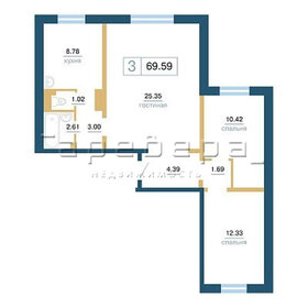 Квартира 70 м², 3-комнатная - изображение 1