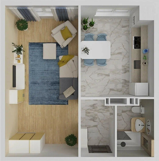 44 м², 2-комнатная квартира 4 550 000 ₽ - изображение 77