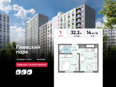 Квартира 32,2 м², 1-комнатная - изображение 1