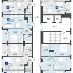Квартира 54,8 м², 2-комнатная - изображение 2