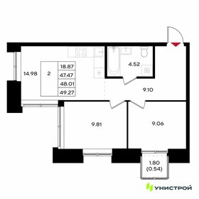 Квартира 48 м², 2-комнатная - изображение 1