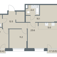 Квартира 88,3 м², 4-комнатная - изображение 4