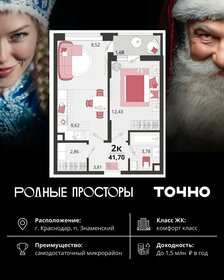 Квартира 41,7 м², 2-комнатная - изображение 1