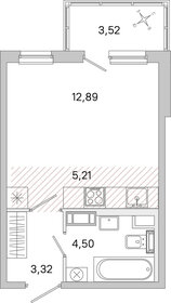 Квартира 27 м², студия - изображение 1