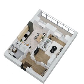 Квартира 42,4 м², 1-комнатная - изображение 3