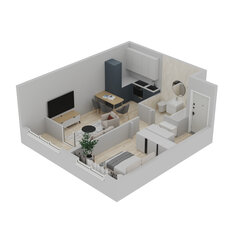 Квартира 40,1 м², 1-комнатная - изображение 3