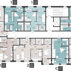 Квартира 53,6 м², 2-комнатная - изображение 2
