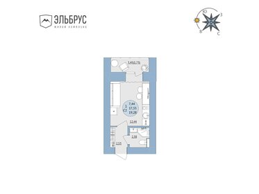 Квартира 19,3 м², студия - изображение 1