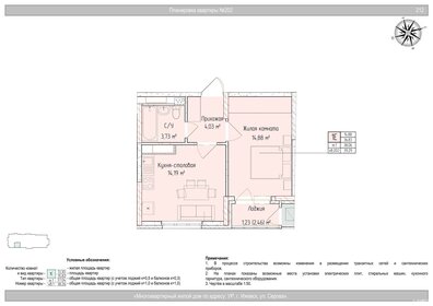Квартира 38,1 м², 2-комнатная - изображение 1